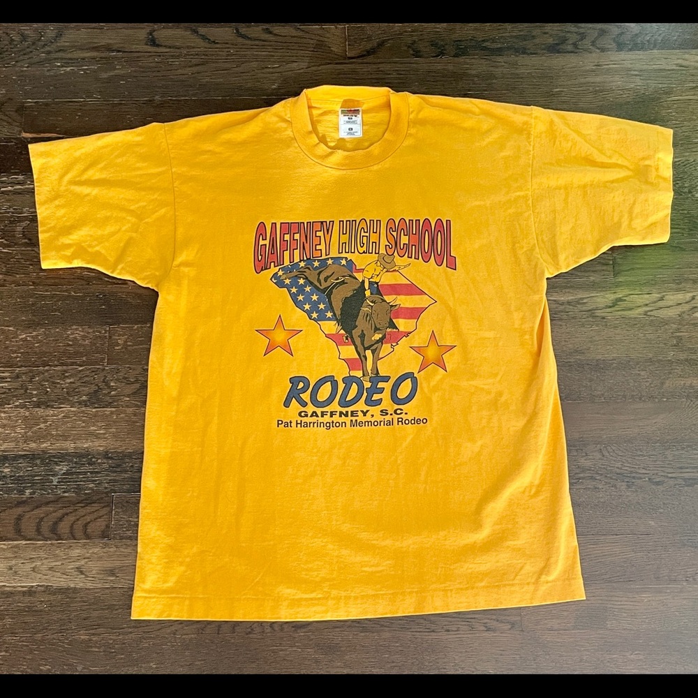 Vintage Rodeo SC High School Staff T XL Made in US